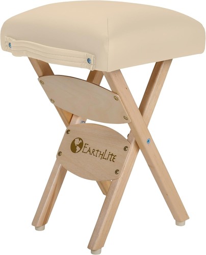 Wooden folding stool 19in - wooden,
