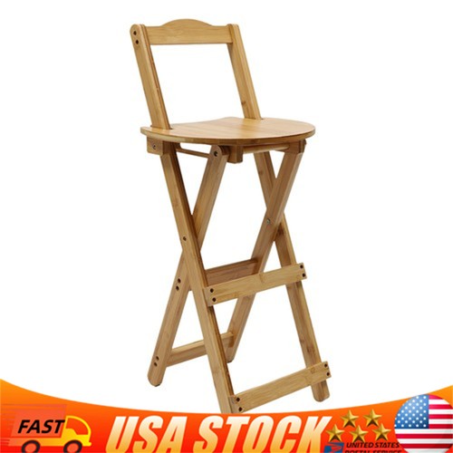 Portable folding bamboo stool - portable,